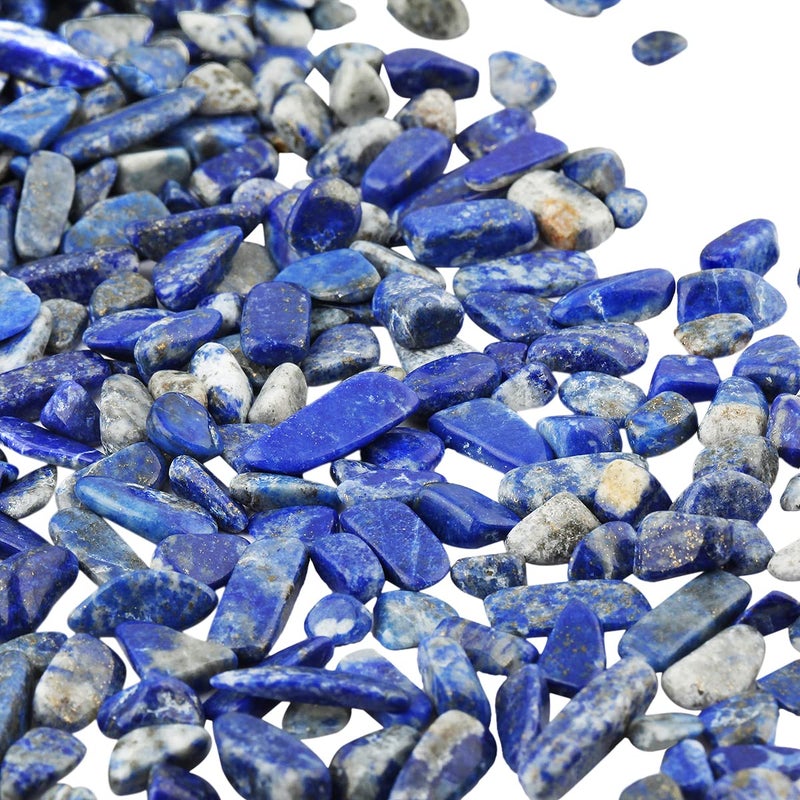 SUNYIK Lapis Lazuli Tumbled Chips Stone Crushed Pieces Irregular Shaped Stones 1pound(about 460 gram) - Image 4